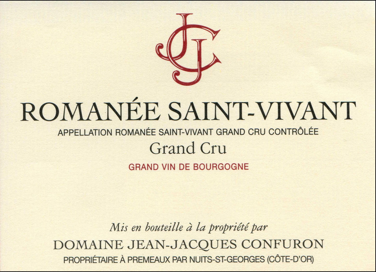 2013 Jean Jacques Confuron, Romanee St Vivant 750ml