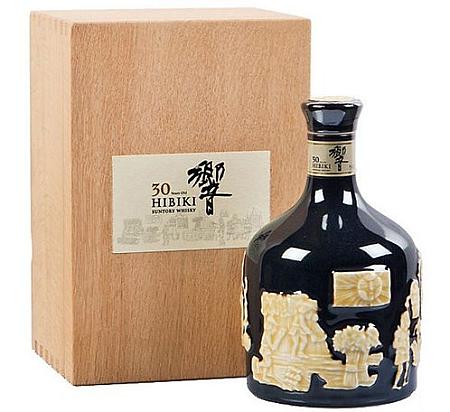 Hibiki Aritayaki Edition Ceramic Decanter 30 Year Old Blended Whisky 響30年調和日本威士忌有田燒命水陽刻文紫紺釉砧形瓶 700ml