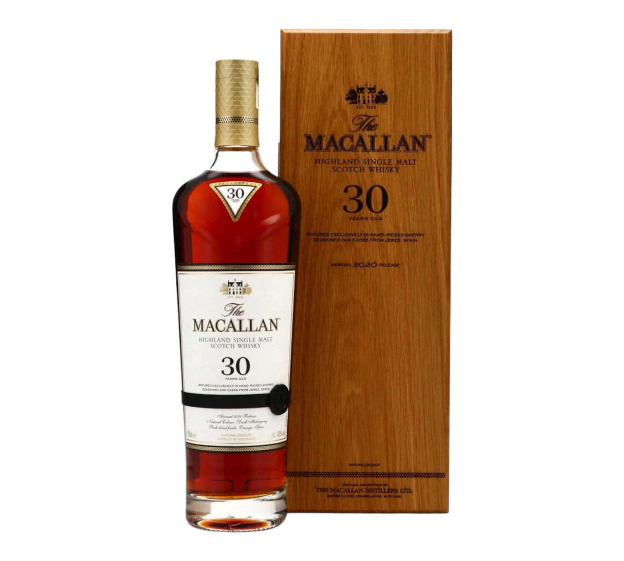 The Macallan 30 Year Old Sherry Oak Single Malt Scotch Whisky 700ml - 2024 Release