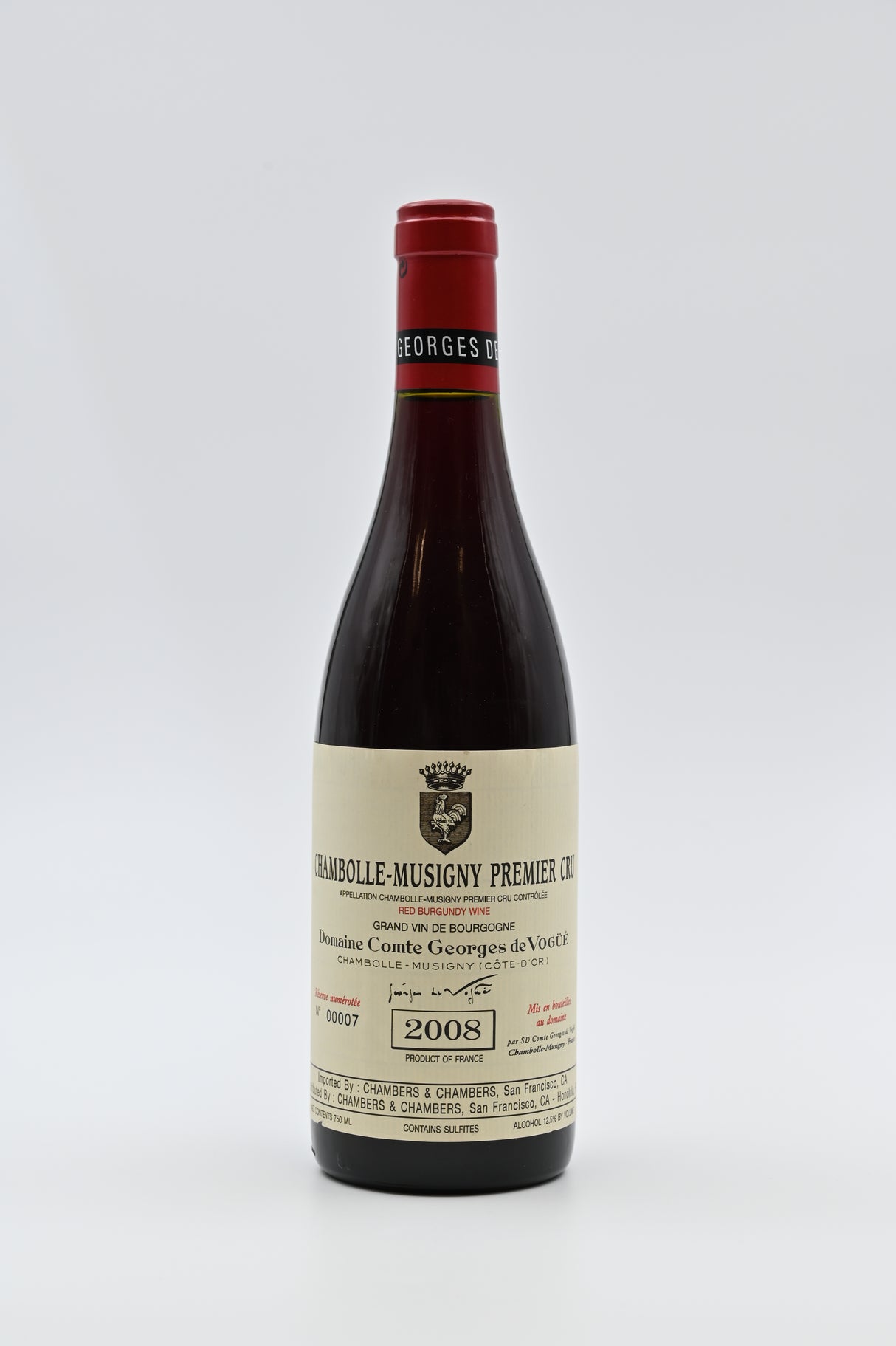 2008 Comte Georges de Vogue, Chambolle Musigny 1er cru 武戈伯爵酒庄 香波慕西尼村 一級園